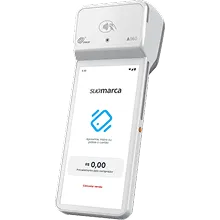 Maquininha com a sua marca.