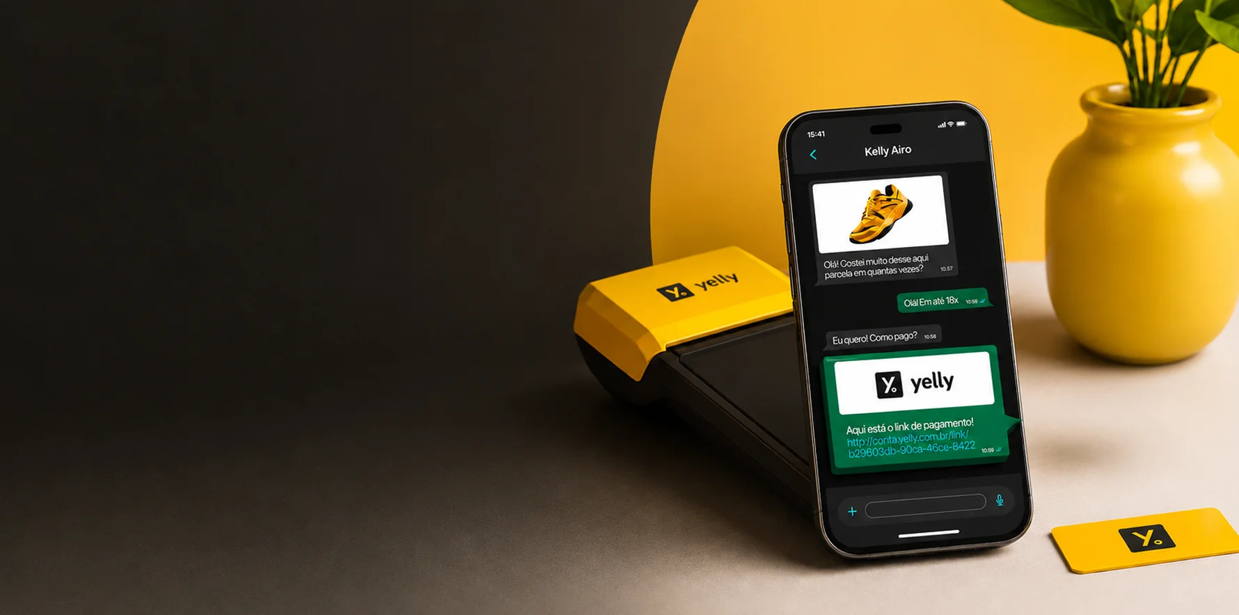 Operação Yelly — app e maquininha white-label